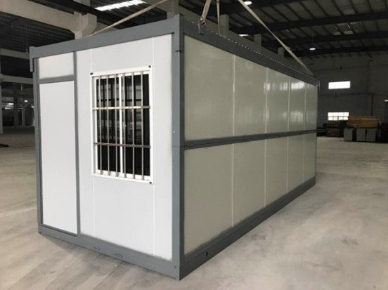 Foldable Container Office being deployed as a rapid incident command post