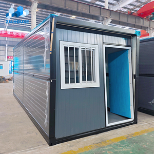 Mobile Home 20 ft Easy Assemble Prefab camping Modular Prefabricated foldable folding container house with toilet
