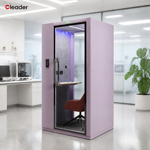 Portable Silent Workspace Station Silence Movable Studio Cubicle Modular Prefabricated Cabin Furniture Acoustic Privacy Pod