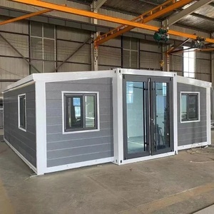20ft Modern Double Wing Expandable Folding House Prefabricated Modular Home Luxury Backyard ADU Granny Flat Villa