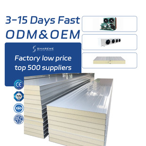 16 Polyurethane Stainless Steel Cold Room Sandwich Panel with Fireproof B1 Level Heat Insulation Lifetime Warranty