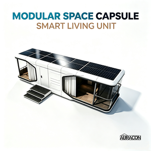 Space Capsule House Pod Modern Prefab Mobile House Steel Structure for Hotel Glamping Cabin Resort Campsite Rental Camps Use