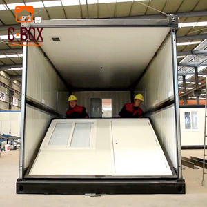 Cbox Foldable Site Office Portable Workplace Field Office Modular Prefab Foldable Container House